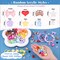TINKRSTUFF Assorted 500PCS 10 Colors Mixed Acrylic Beads for Bracelet Making, Flower Bow Butterfly GummyBear Aesthetic Bracelet Charms,Cute Beads for Jewelry Making DIY Necklace Keychain Phone Charm